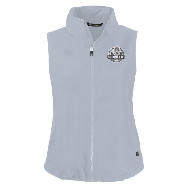 LADIES - Cutter & Buck Charter Eco Full-Zip Vest - Grey (LCO00068) Thumbnail