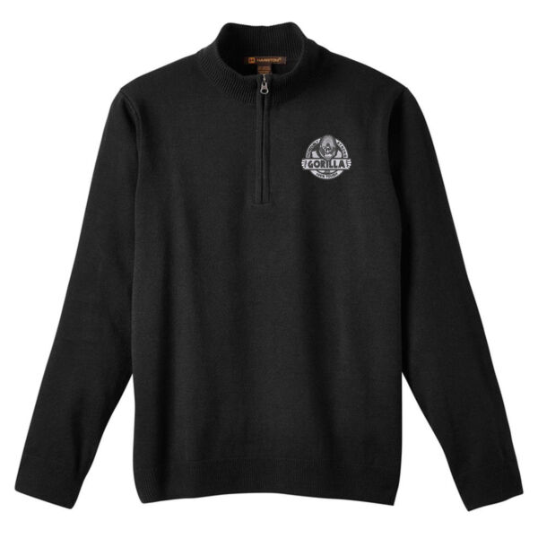 UNISEX - Harriton Pilbloc Quarter-Zip Sweater (M421) Thumbnail